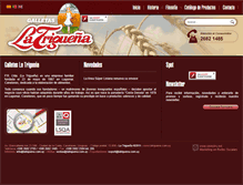 Tablet Screenshot of latriguena.com.uy